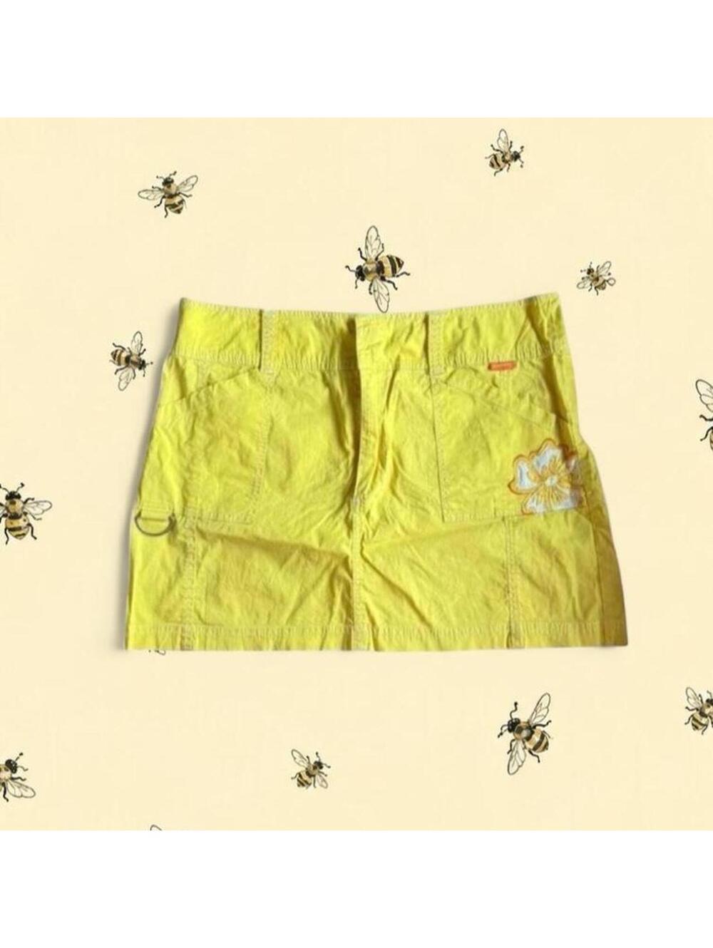 Tdg rider yellow mini flower skirt